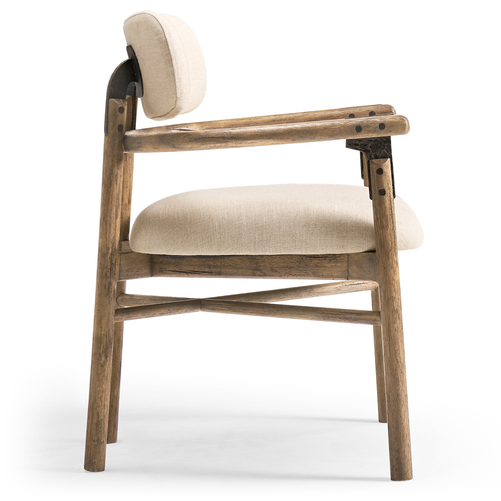 Jonathan Charles Stone Ridge Upholstered Dining Arm Chair