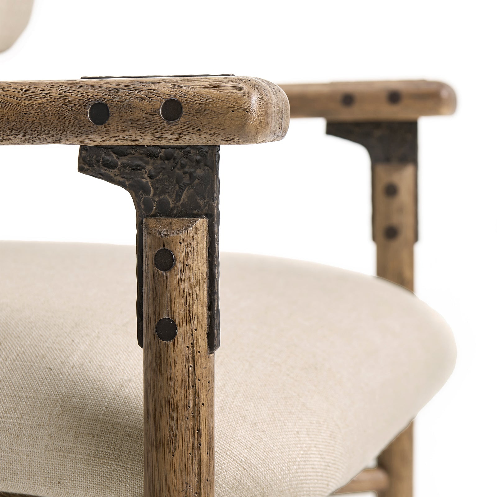 Jonathan Charles Stone Ridge Upholstered Dining Arm Chair