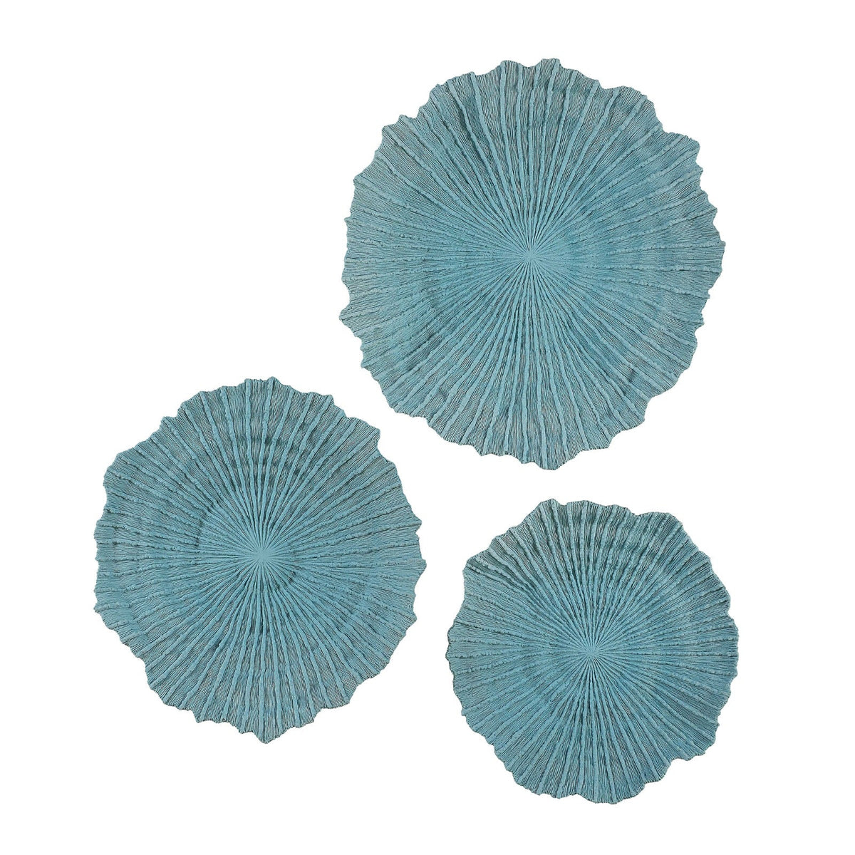 Ocean Gems Wall Decor in Blue - Set of 3
