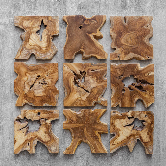 Uttermost Talia Wood Wall Decor - Set of 9