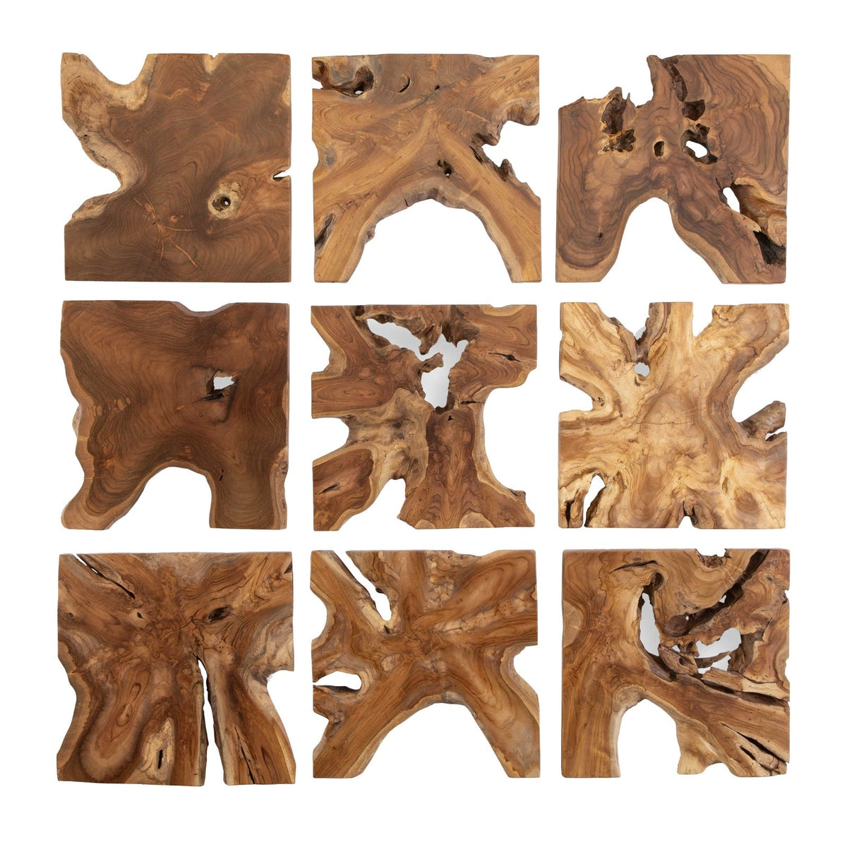 Talia Wood Wall D√©cor - Set of 9