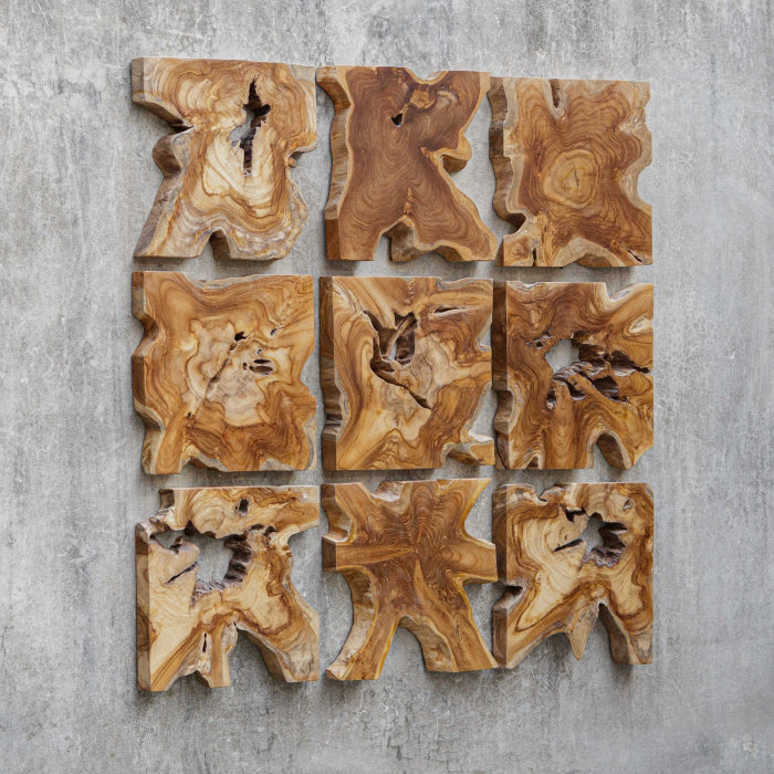 Uttermost Talia Wood Wall Decor - Set of 9