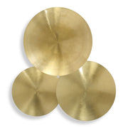 Cymbalic Round Brass Wall Art Set of 3