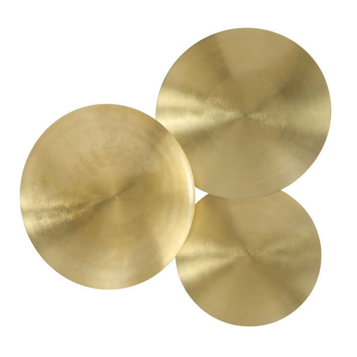 Uttermost Cymbalic Round Brass Wall Art Set of 3