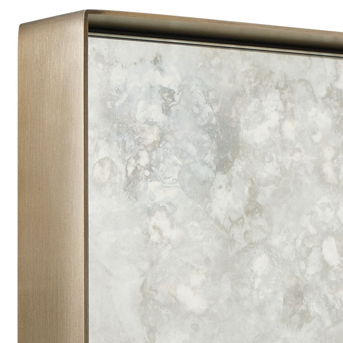 Uttermost Fredric Square Mirror in Antiqued Silver