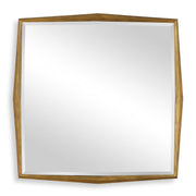 On Point Square Mirror in Gold