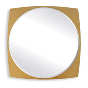 Neilia Round Brass Mirror