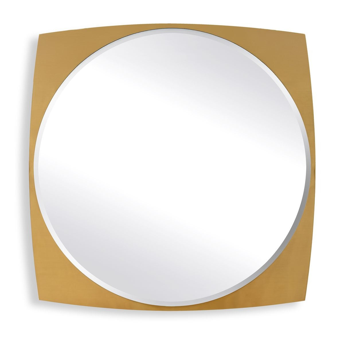 Neilia Round Brass Mirror