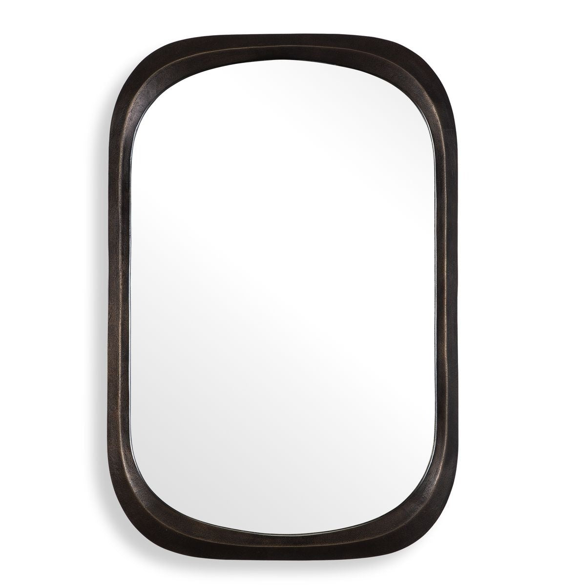 Malone Rectangular Mirror in Bronze