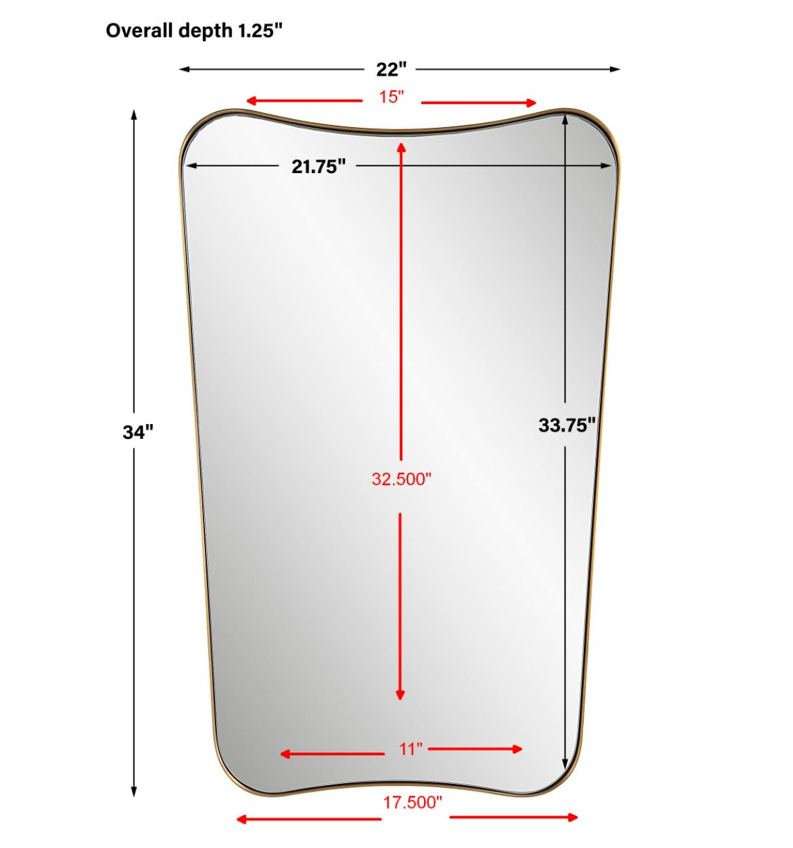 Uttermost Belvoir Brass Mirror