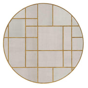 Geometric Round Mirror