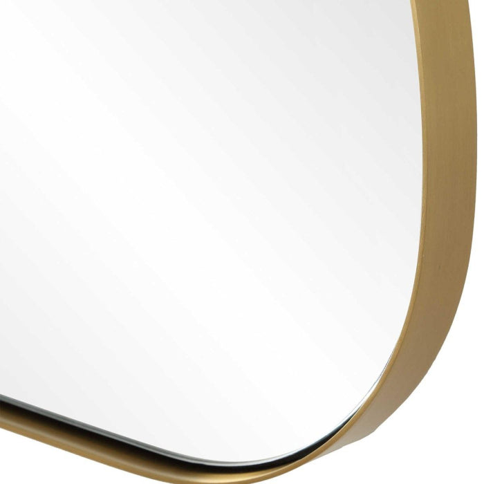 Uttermost Talia Curved Rectangular Mirror in Brass