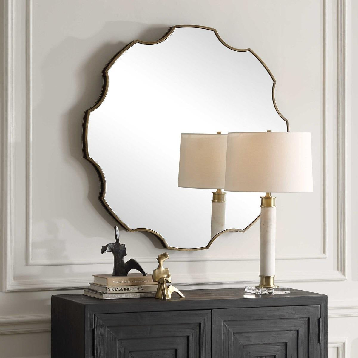 Uttermost Gearing Up Bronze Mirror