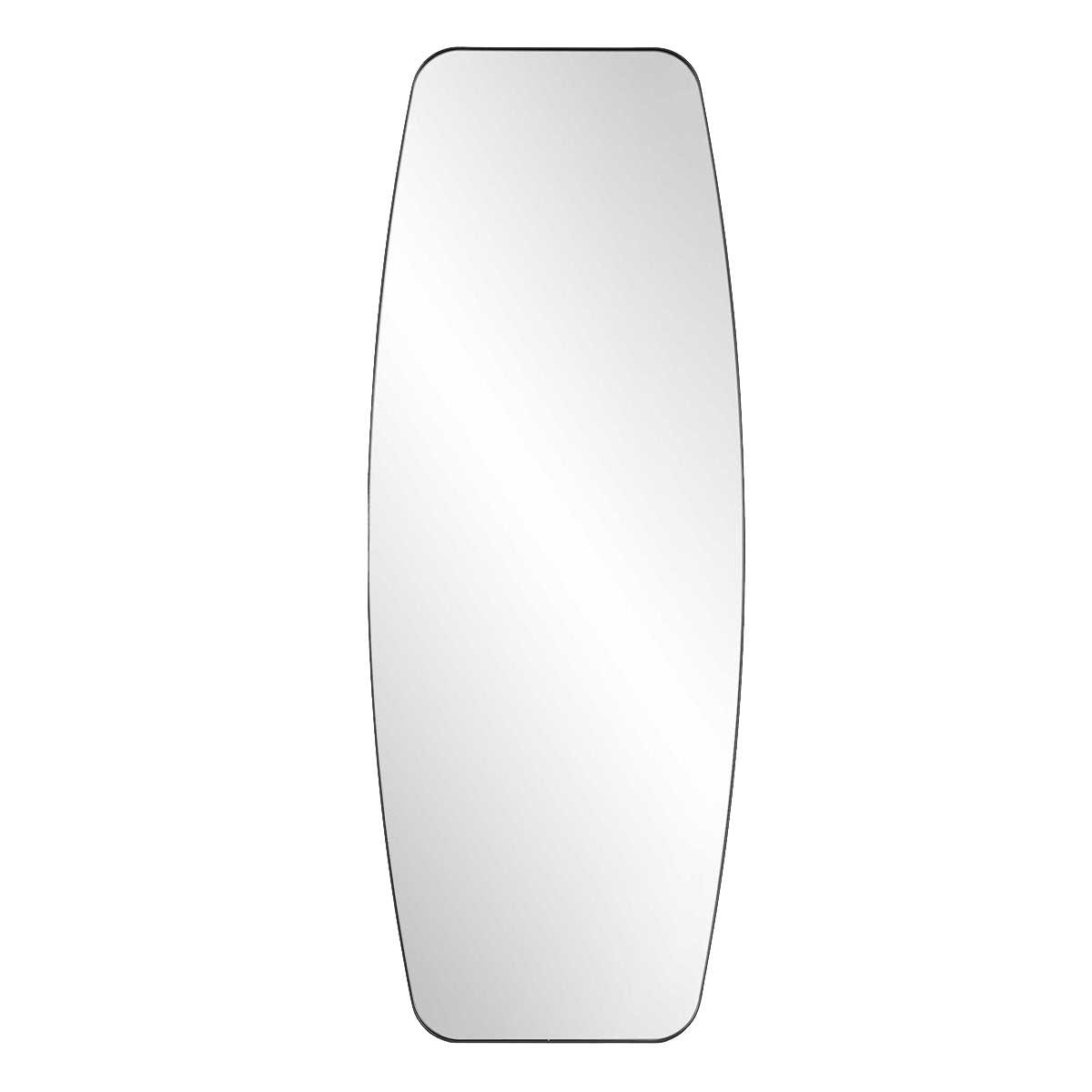 Caspian Curved Full Length Mirror in Black