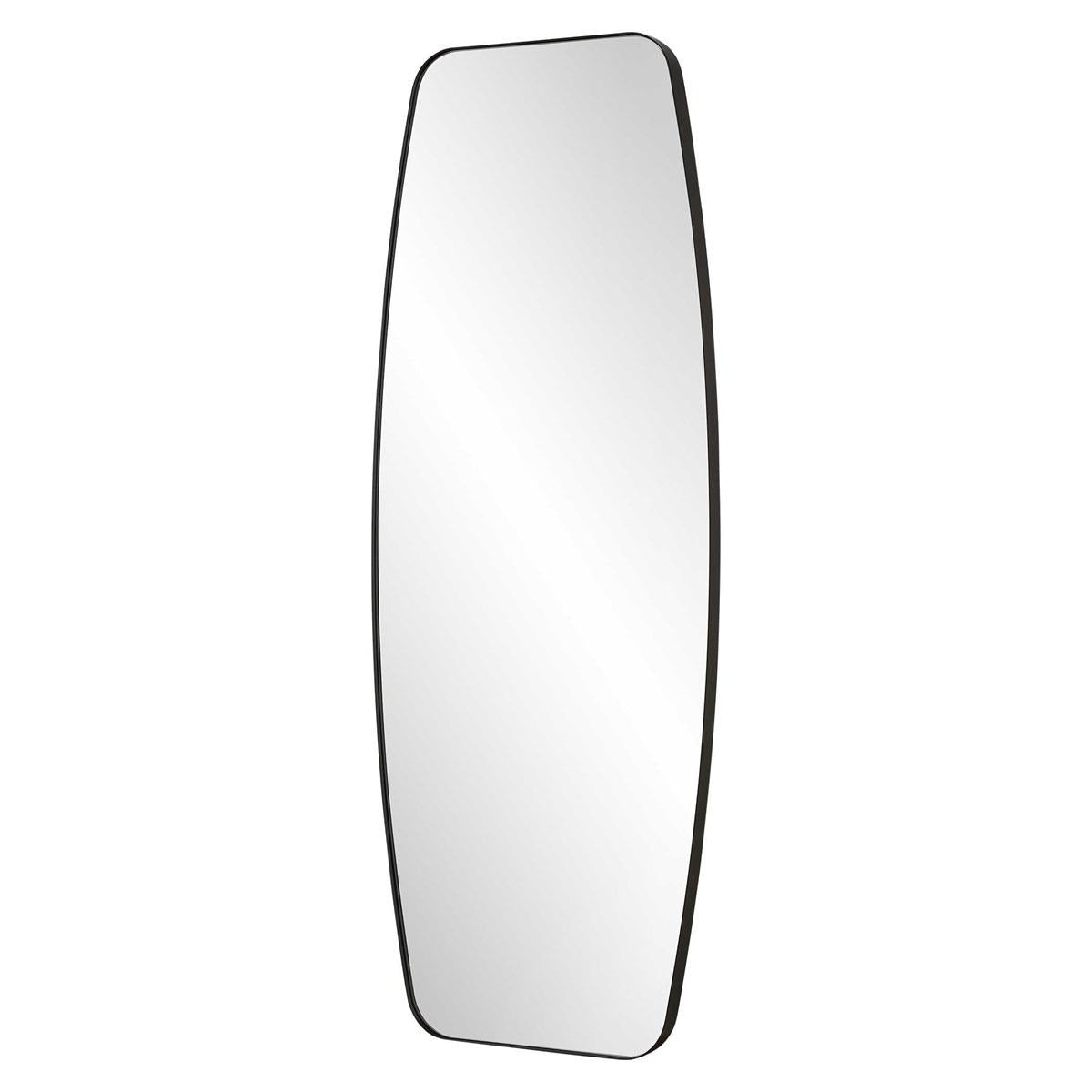 Uttermost Caspian Curved Full Length Mirror in Black