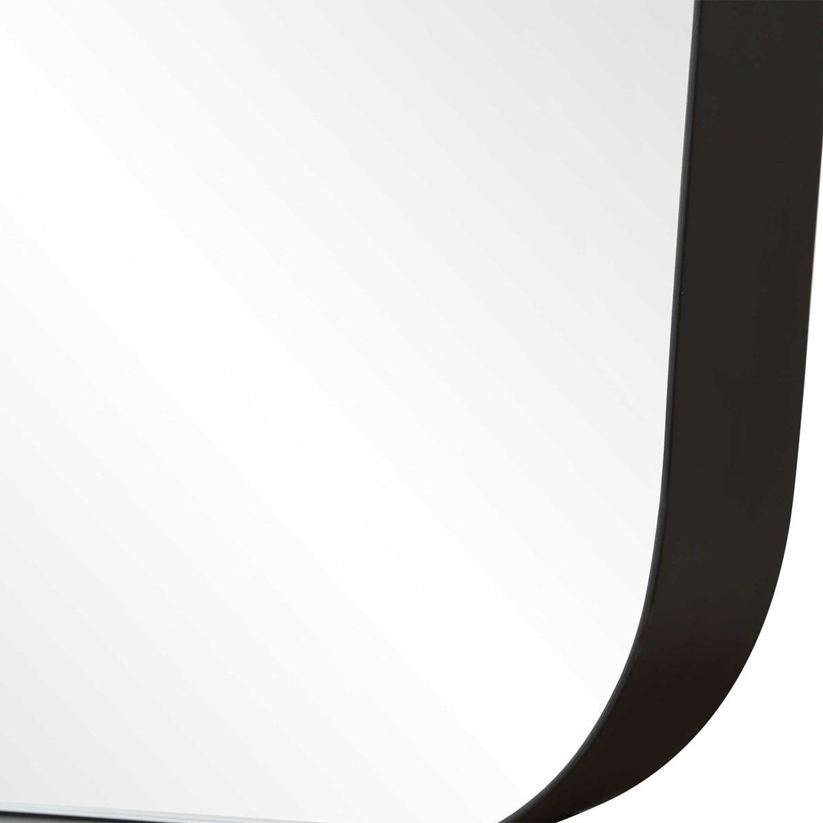 Uttermost Caspian Curved Full Length Mirror in Black