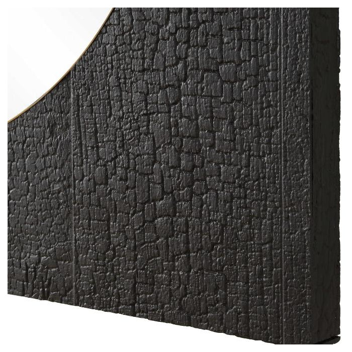 Uttermost Ember Black Square Mirror