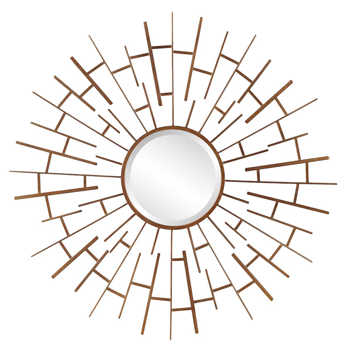 Tangled Bronze Round Mirror