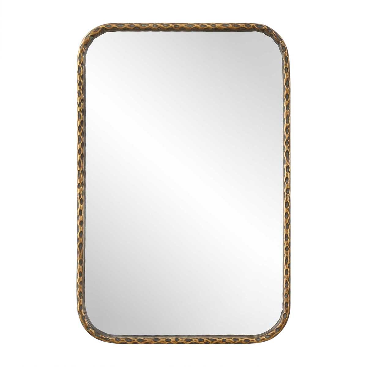 A Little Knotty Rectangular Mirror in Bronze