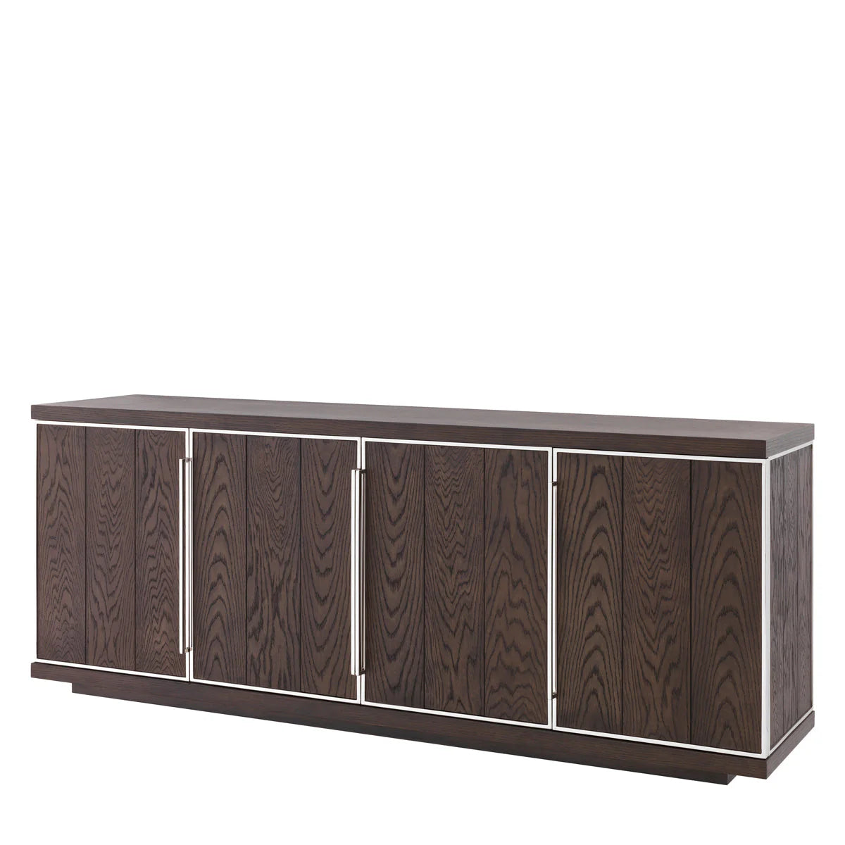 Eichholtz Renzo 4 Door Dresser in Mocha Crown Oak Veneer - CLEARANCE - BRAND NEW BOXED