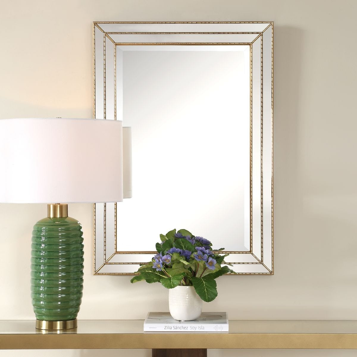 Keiichi Triple Frame Mirror in Gold