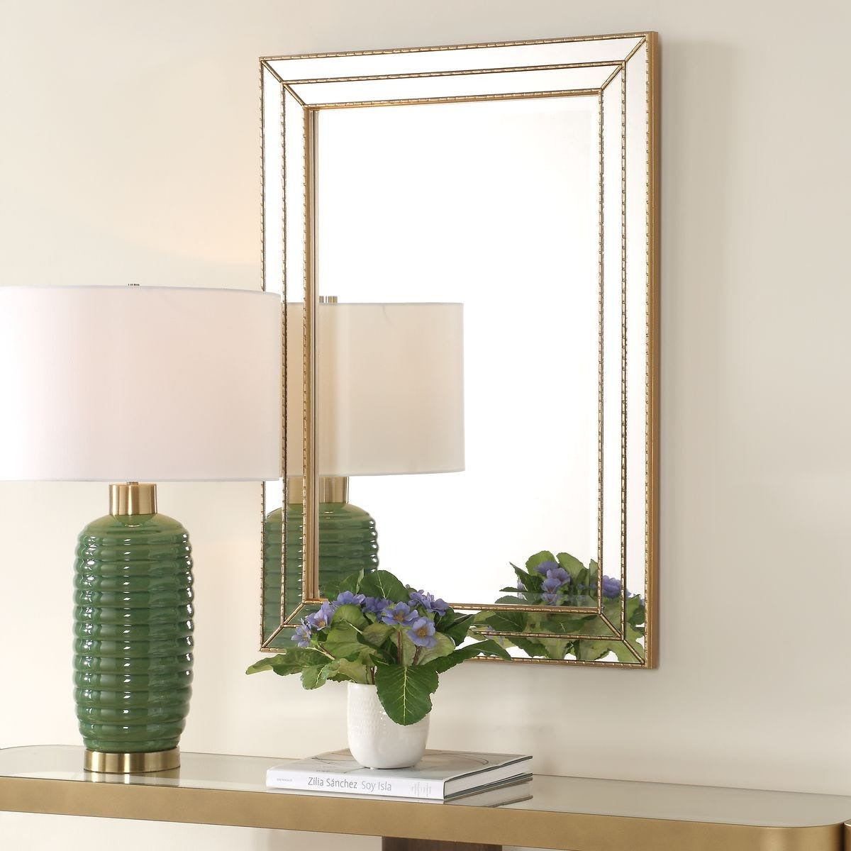 Keiichi Triple Frame Mirror in Gold