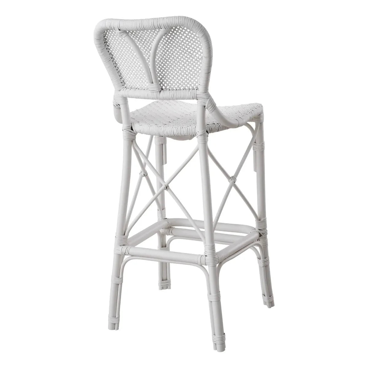Eichholtz Colony Bar Stool in Matte White - CLEARANCE - BRAND NEW BOXED