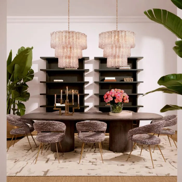 Eichholtz Glenmont Dining Table in Silverstone Oak Veneer - CLEARANCE - BRAND NEW BOXED