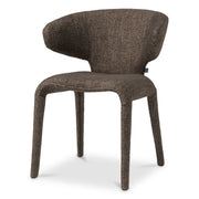 Eichholtz Josephine Dining Chair in Renato Brown - CLEARANCE - BRAND NEW BOXED