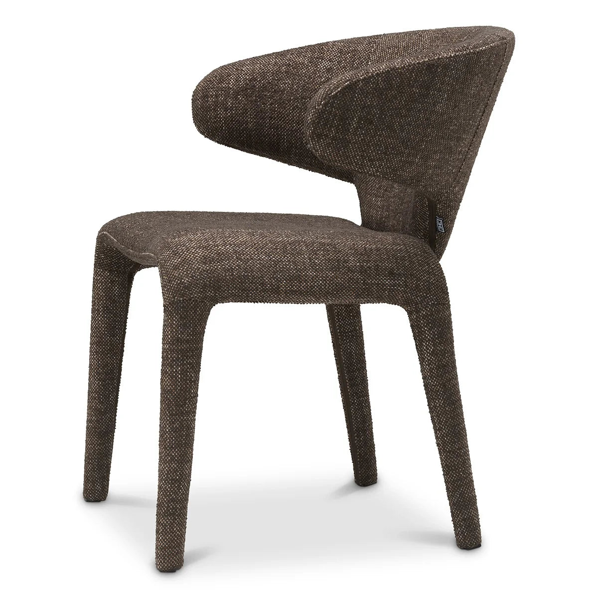 Eichholtz Josephine Dining Chair in Renato Brown - CLEARANCE - BRAND NEW BOXED