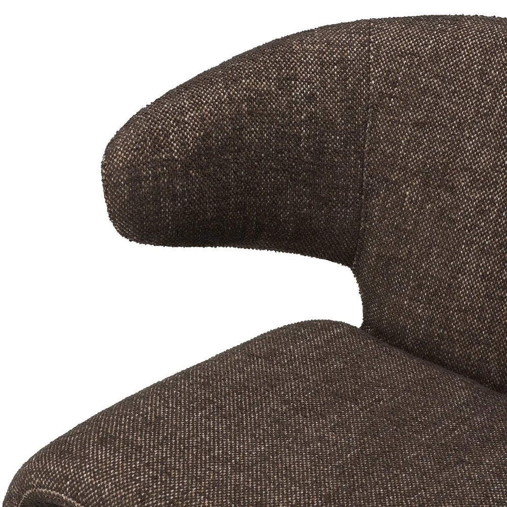 Eichholtz Josephine Dining Chair in Renato Brown - CLEARANCE - BRAND NEW BOXED