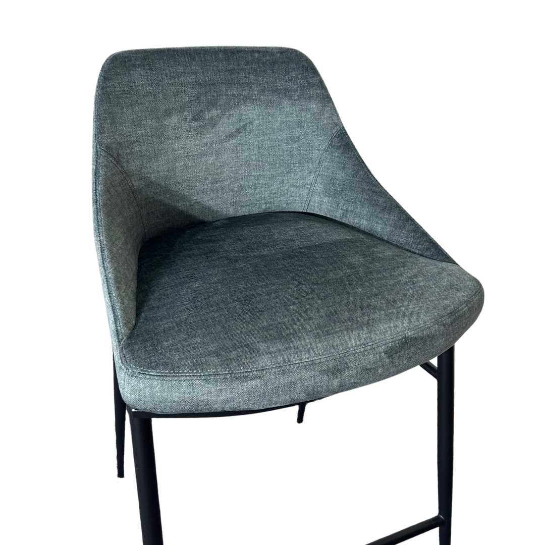 Tommy Franks Vai Barstool - Bella Velour Pacific   Nicholas John Interiors
