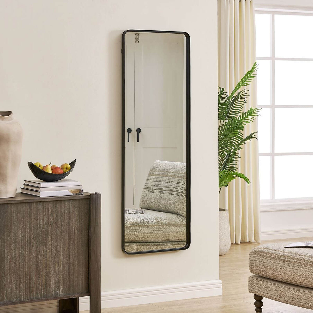 Keiichi Toby Full Length Mirror in Black