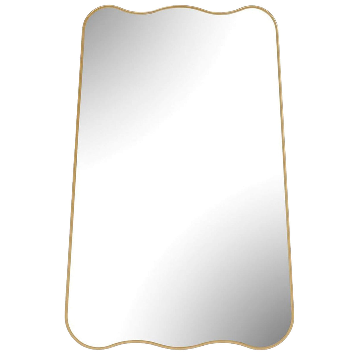 Keiichi Olivia Scalloped Mirror in Gold