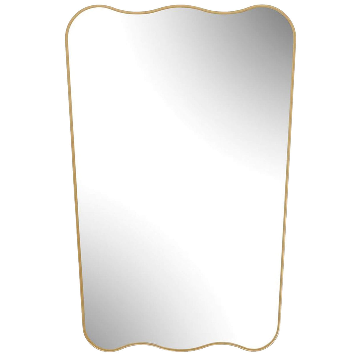 Keiichi Olivia Scalloped Mirror in Gold