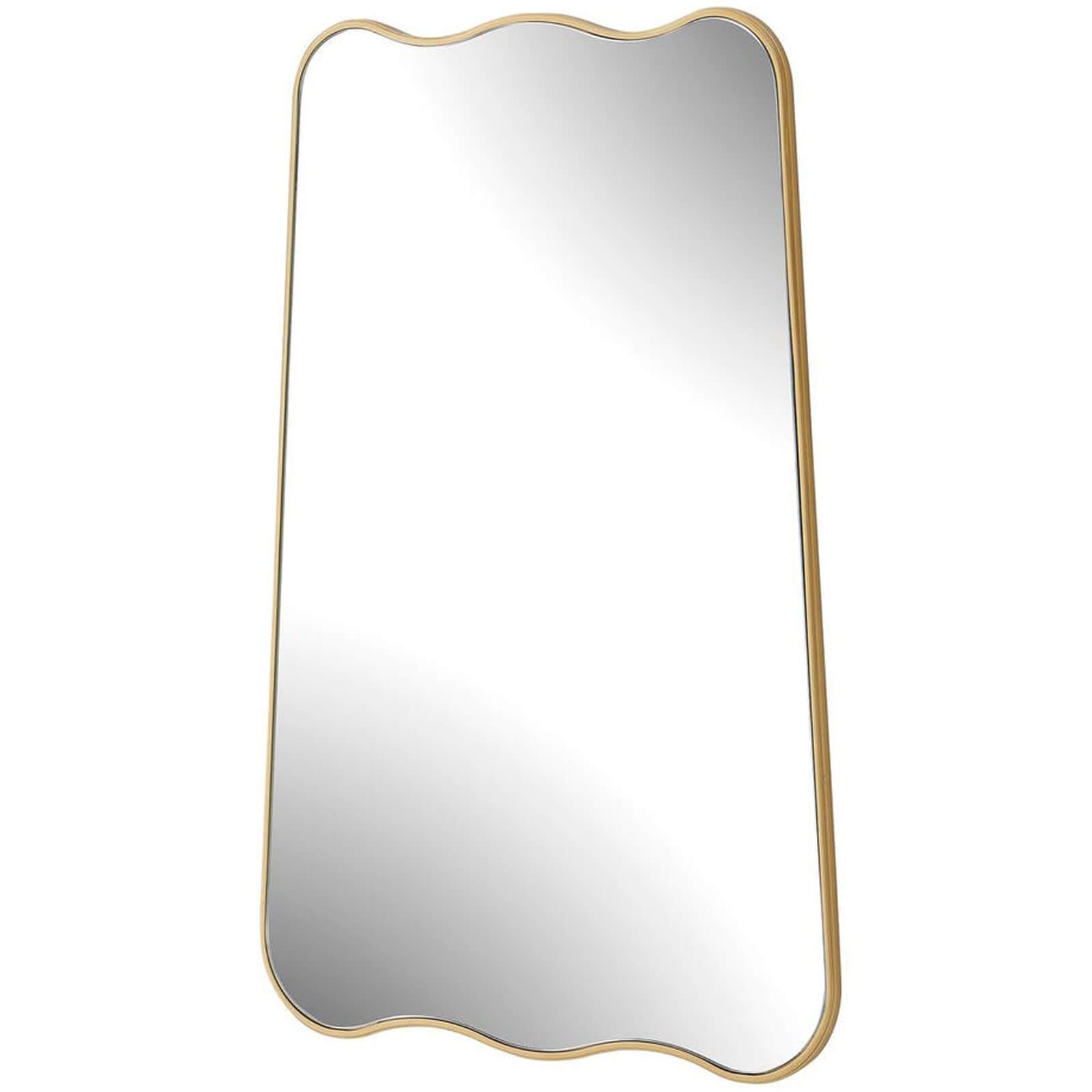 Keiichi Olivia Scalloped Mirror in Gold