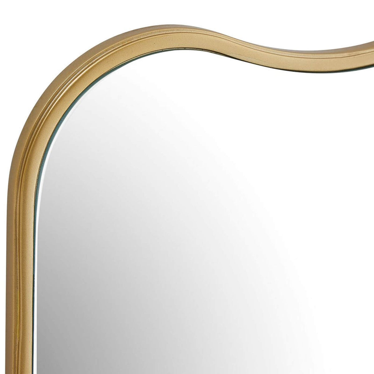 Keiichi Olivia Scalloped Mirror in Gold