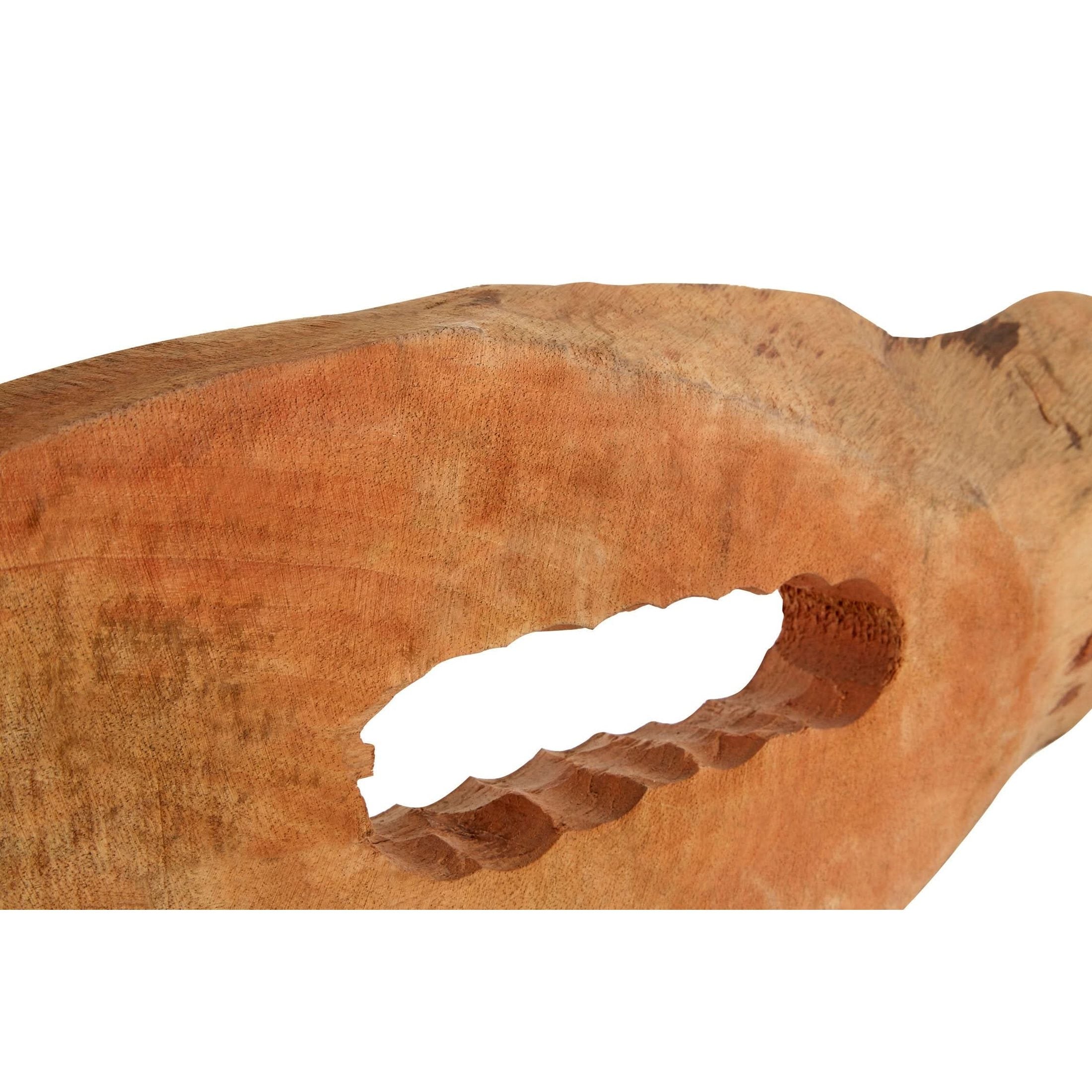 Fidel Natural Mango Wood Slice Sculpture   Nicholas John Interiors