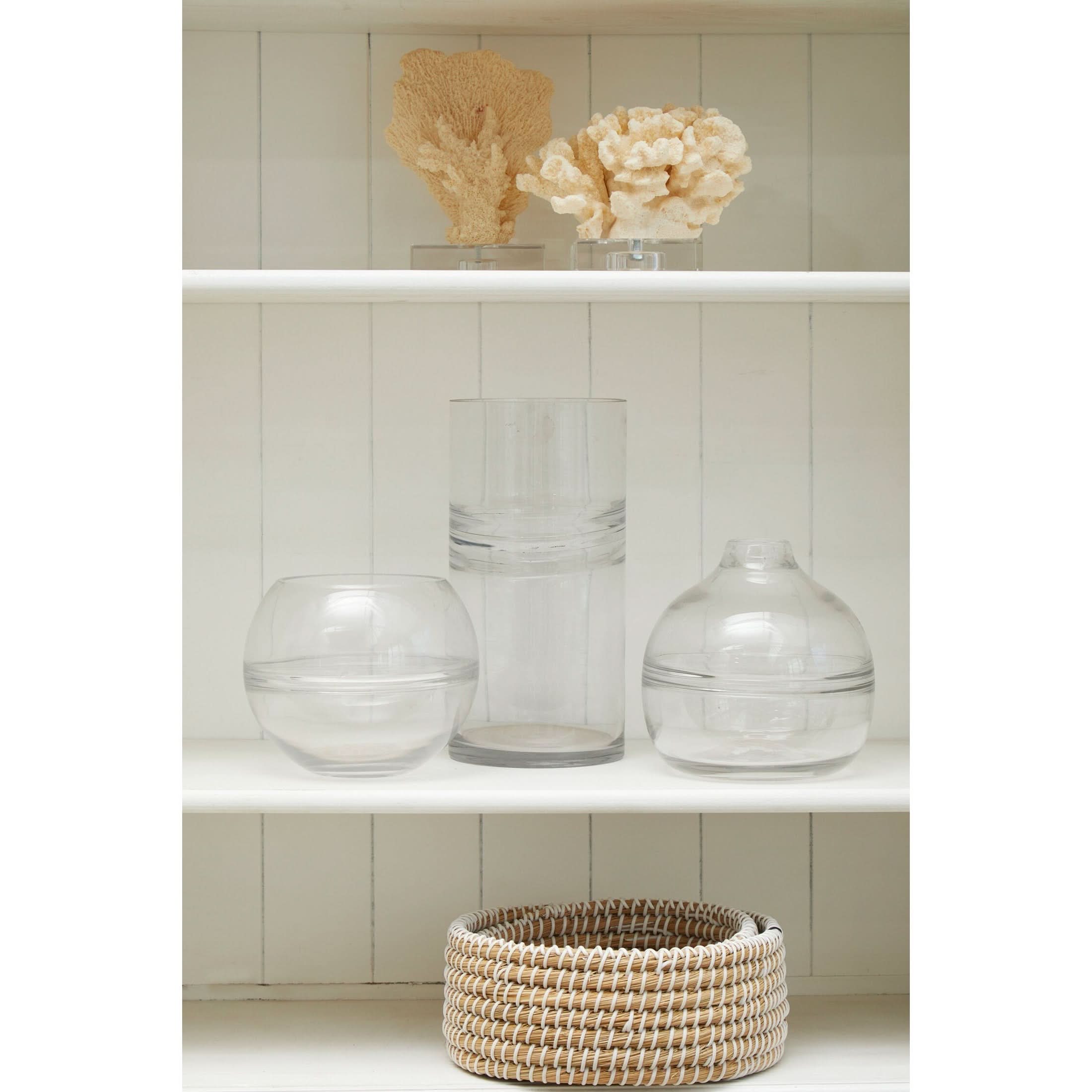 Optik Clear Glass Vase   Nicholas John Interiors