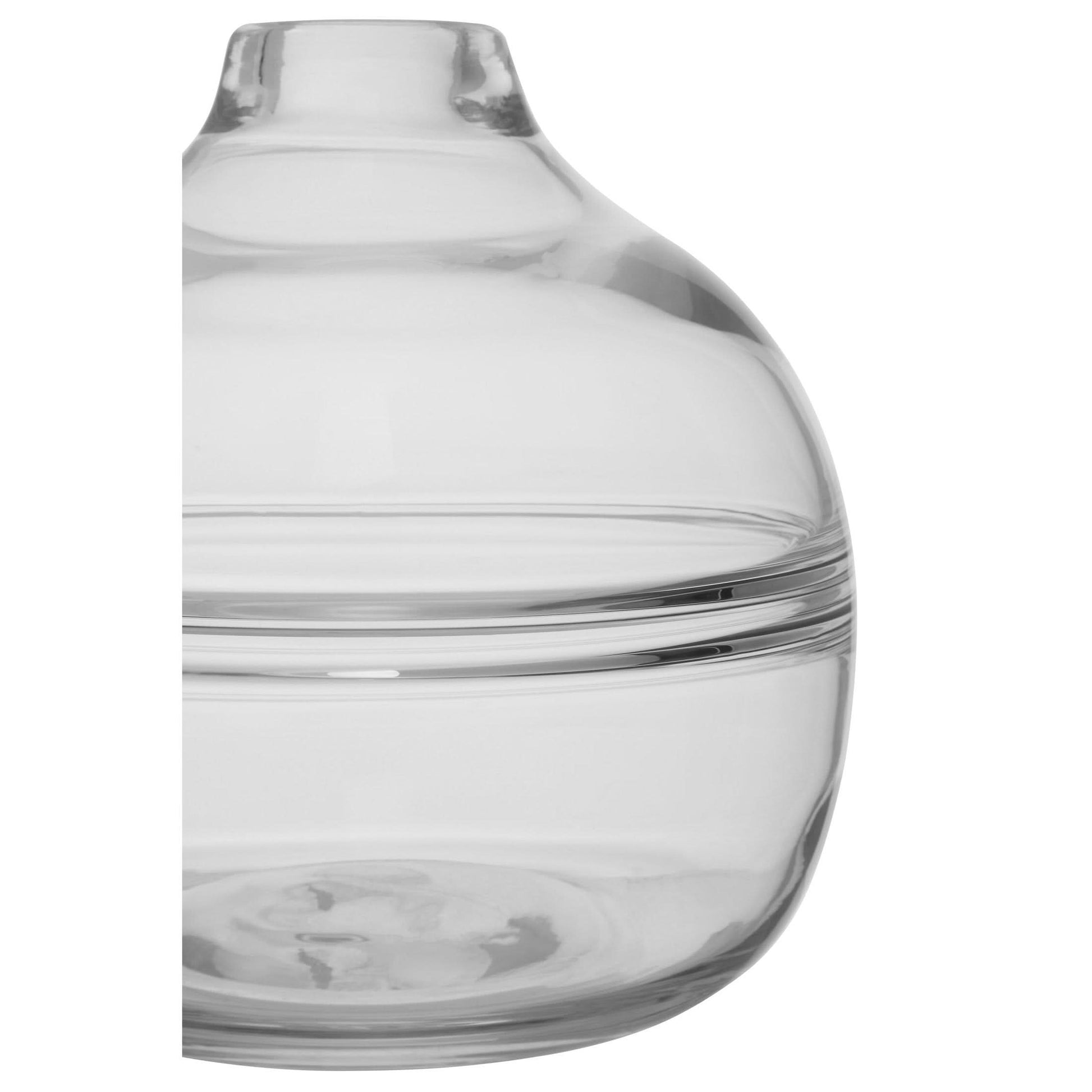 Optik Clear Glass Vase   Nicholas John Interiors