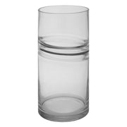 Optik Clear Glass Tall Vase   Nicholas John Interiors