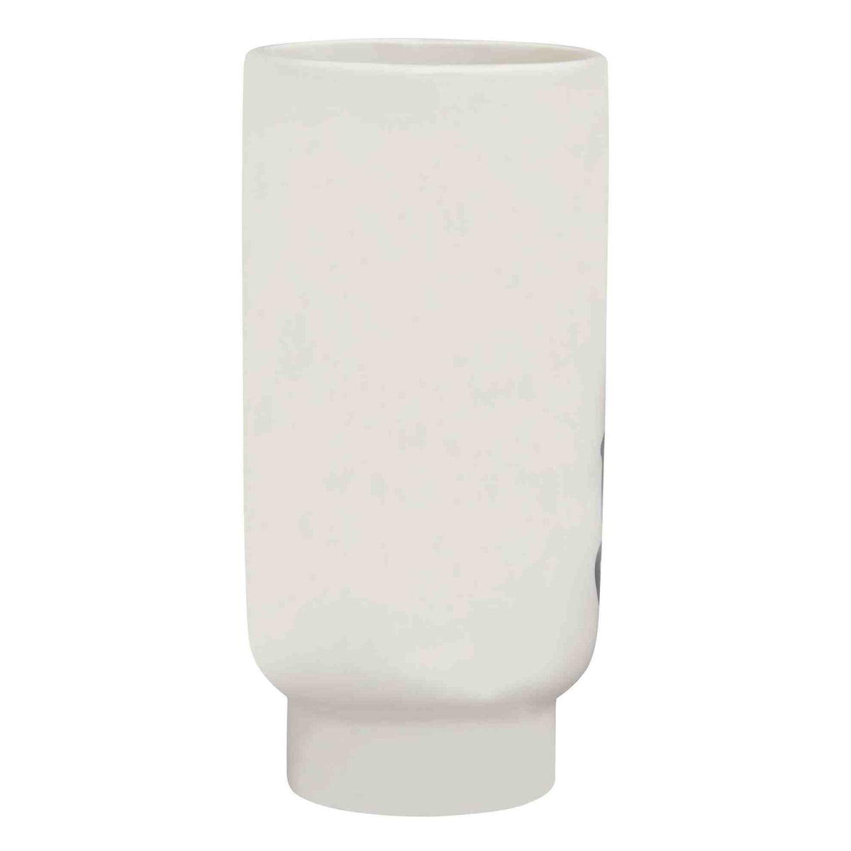 Viso Small Black And White Face Vase   Nicholas John Interiors