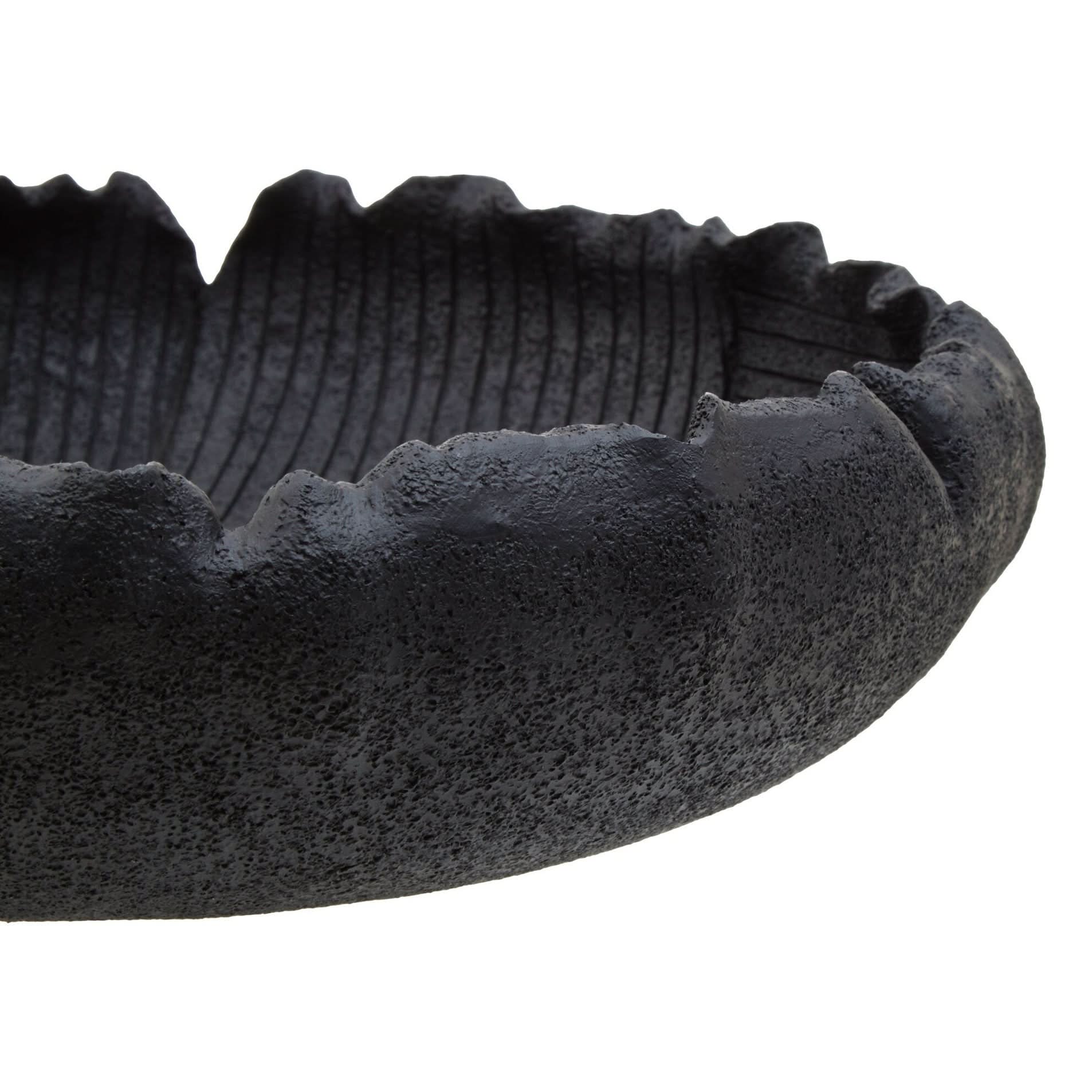 Broc Black Textured Bowl   Nicholas John Interiors
