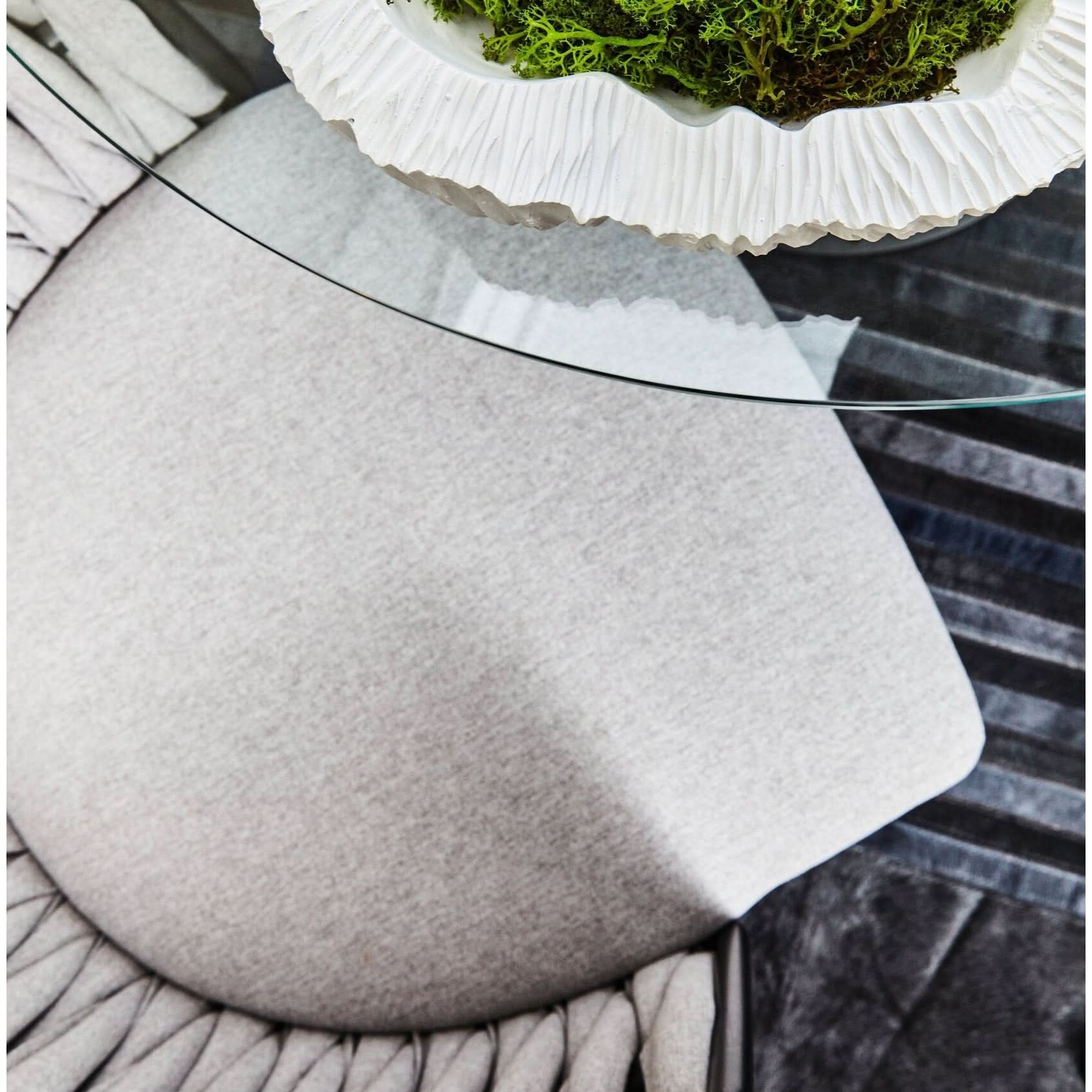 Broc Curved Textured White Bowl   Nicholas John Interiors