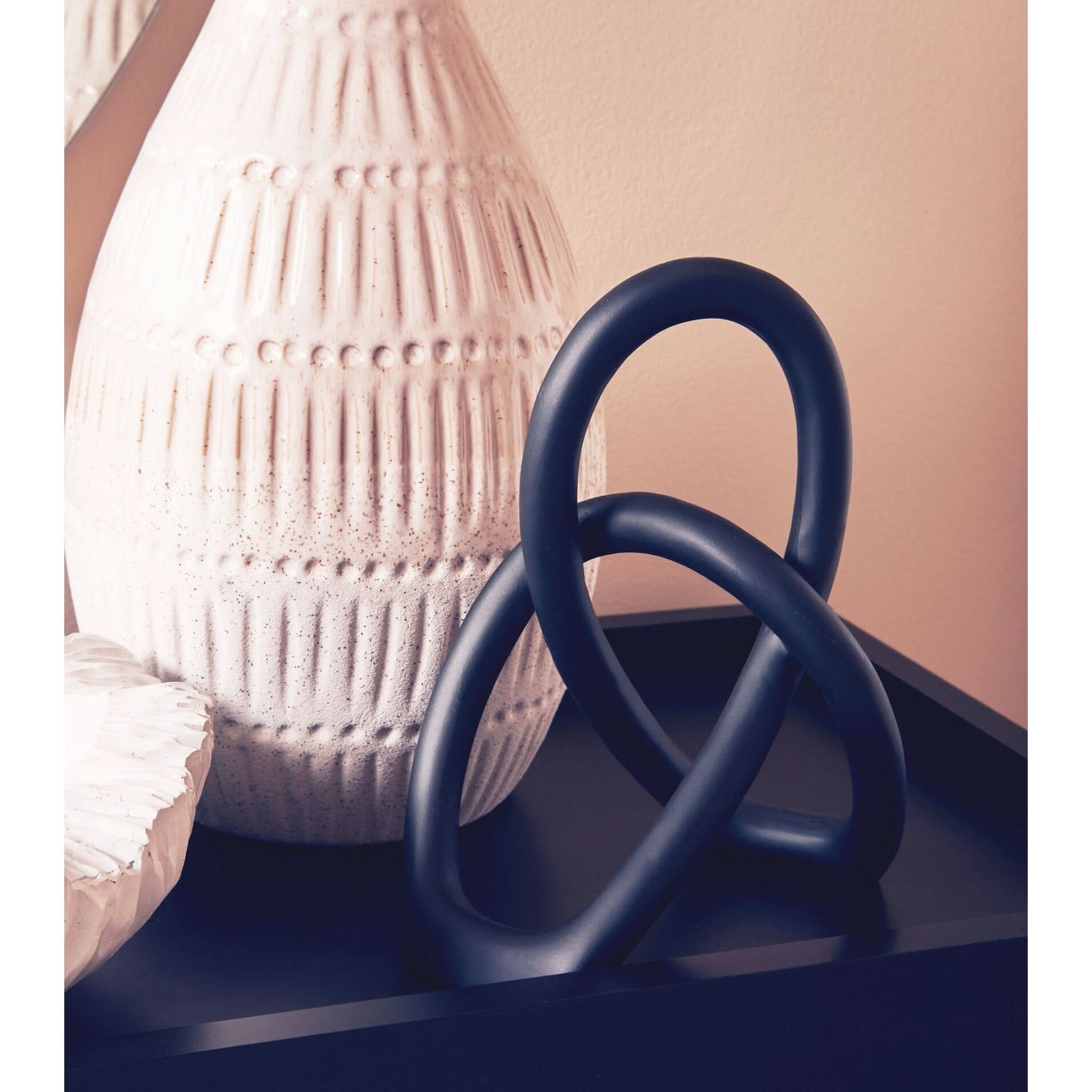 Broc Black Knot Sculpture   Nicholas John Interiors