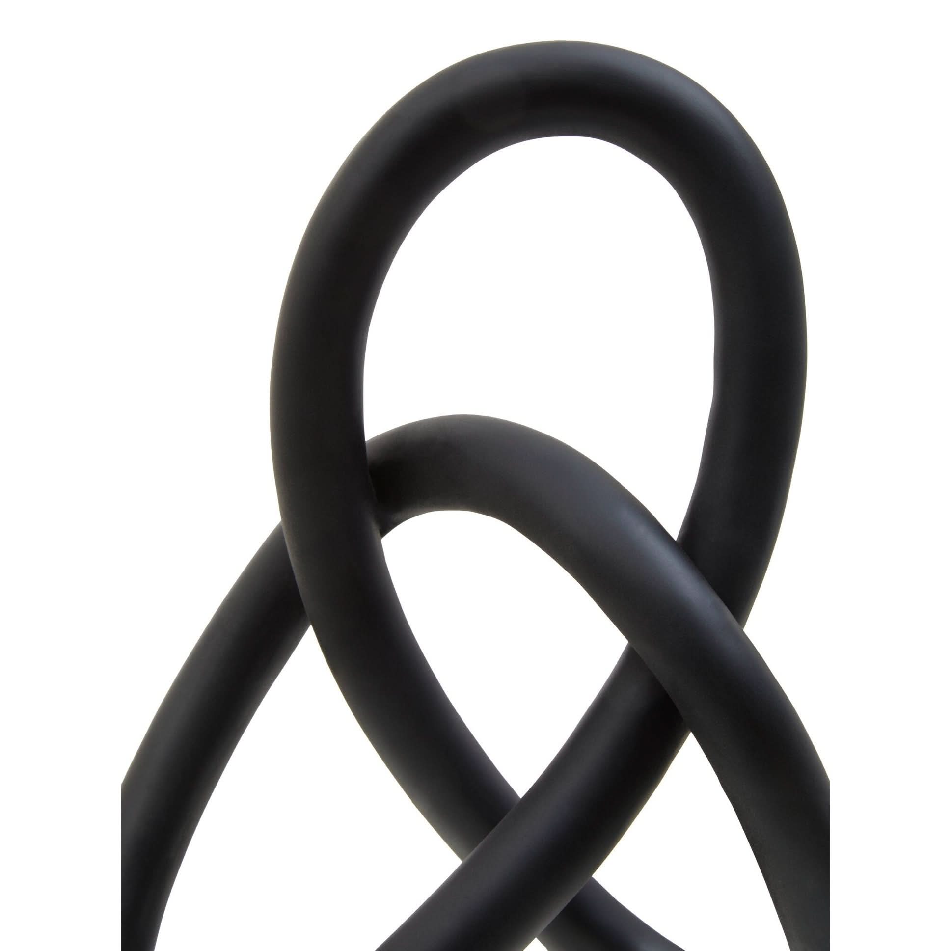 Broc Black Knot Sculpture   Nicholas John Interiors