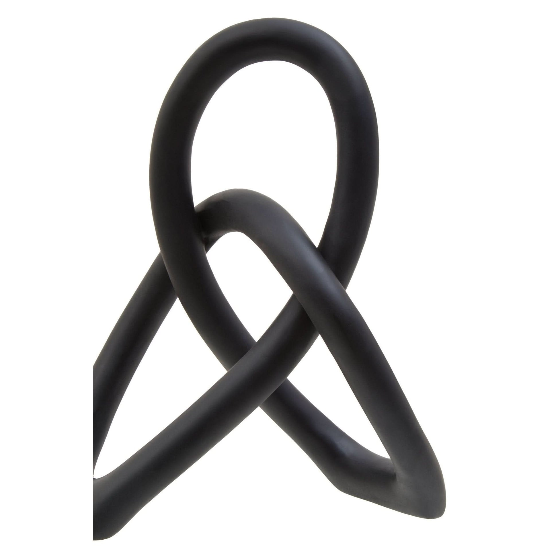 Broc Black Knot Sculpture   Nicholas John Interiors