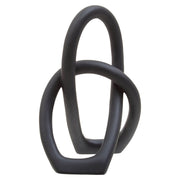 Broc Black Knot Sculpture   Nicholas John Interiors
