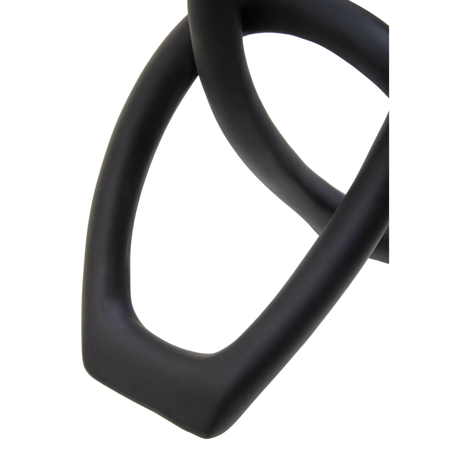 Broc Black Knot Sculpture   Nicholas John Interiors