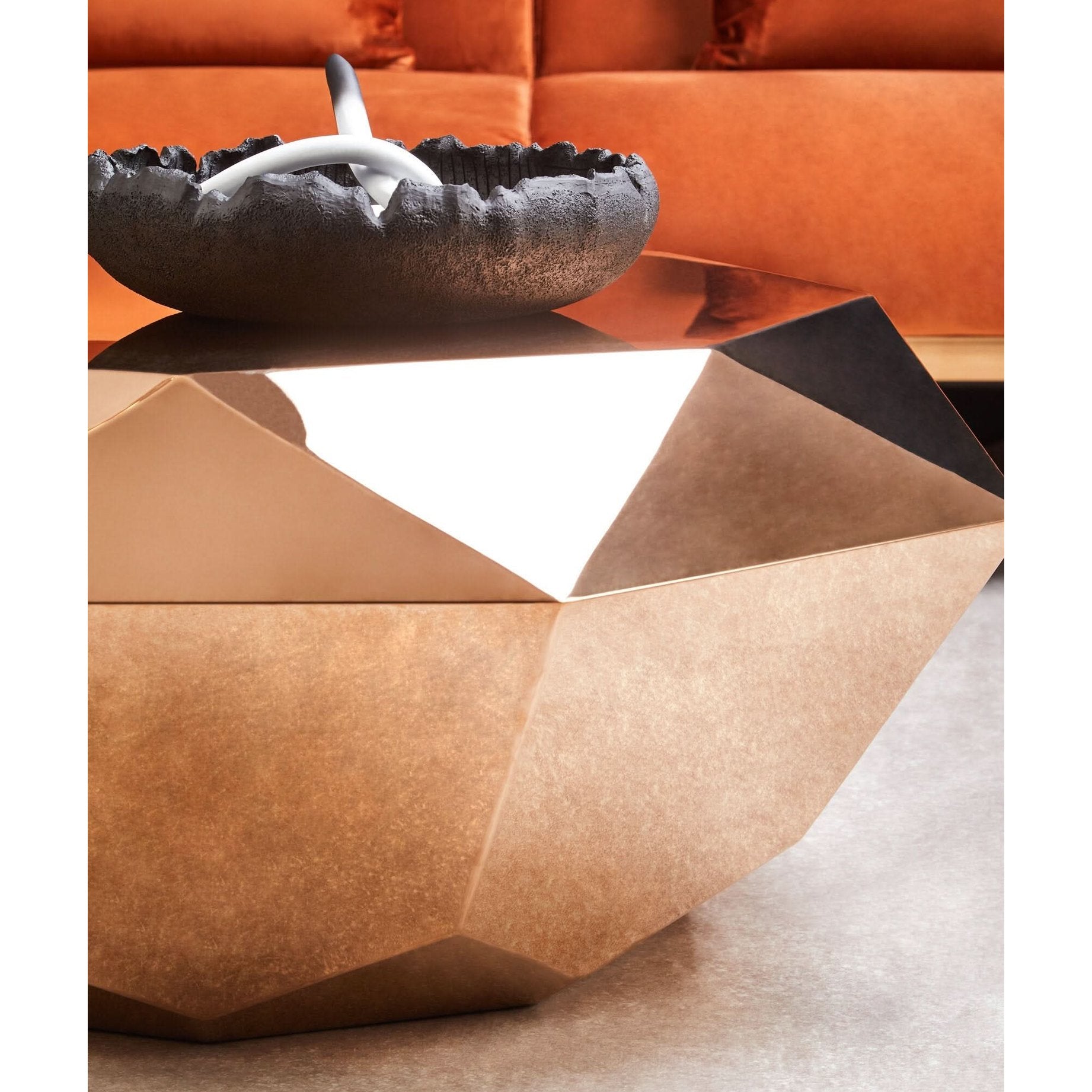 Broc Ombre Black and White Knot Sculpture   Nicholas John Interiors